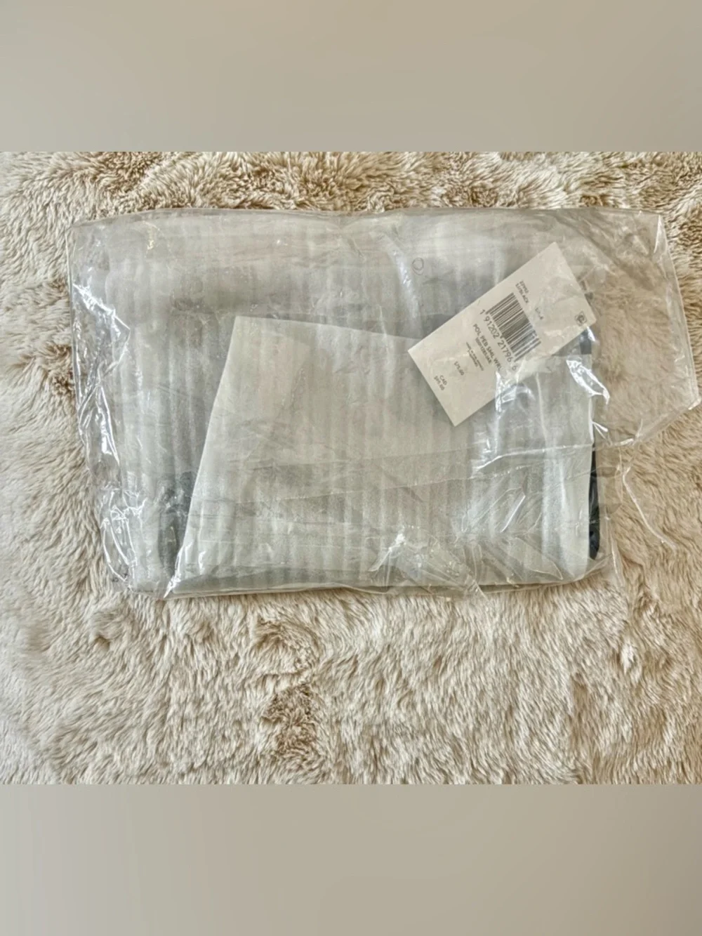 NEW Coach Black Crossgrain Leather Small Zip Top Wristlet Pouch - Picture 7 of 12